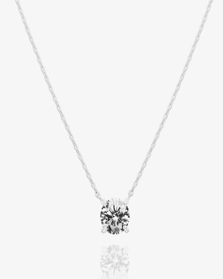 Vermeil Solitaire Necklace – view 2