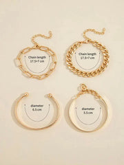 Elan Mercer Bracelet Set | Gold – view 4