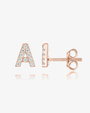 Gemma Initial StudsEarrings – view 2