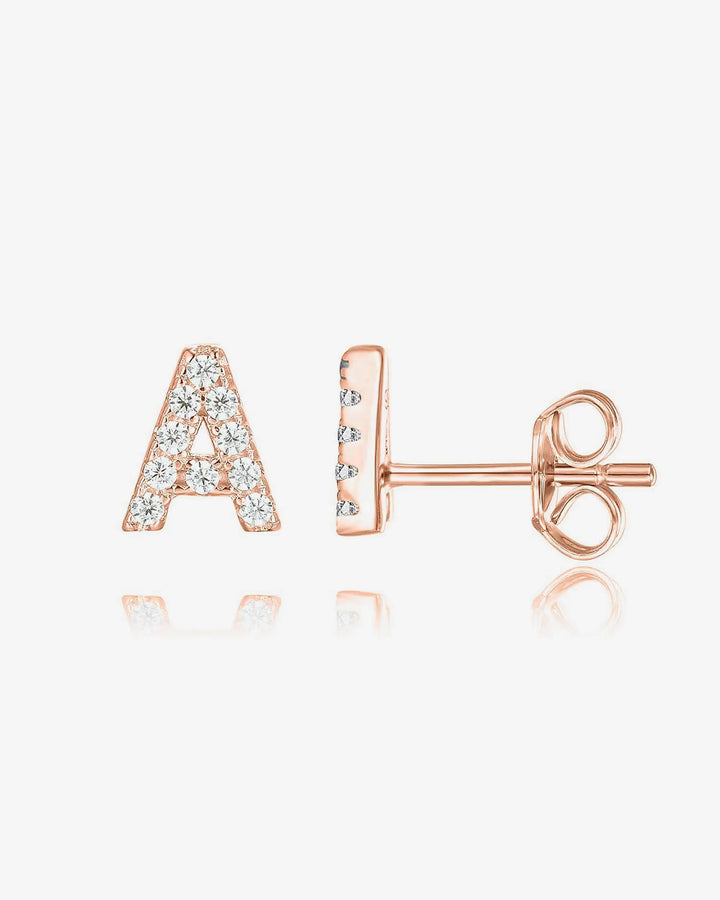 Gemma Initial StudsEarrings – view 2