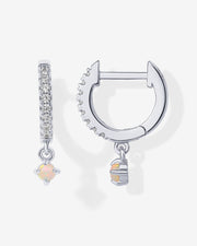 Opal Drop HuggiesEarrings – view 2