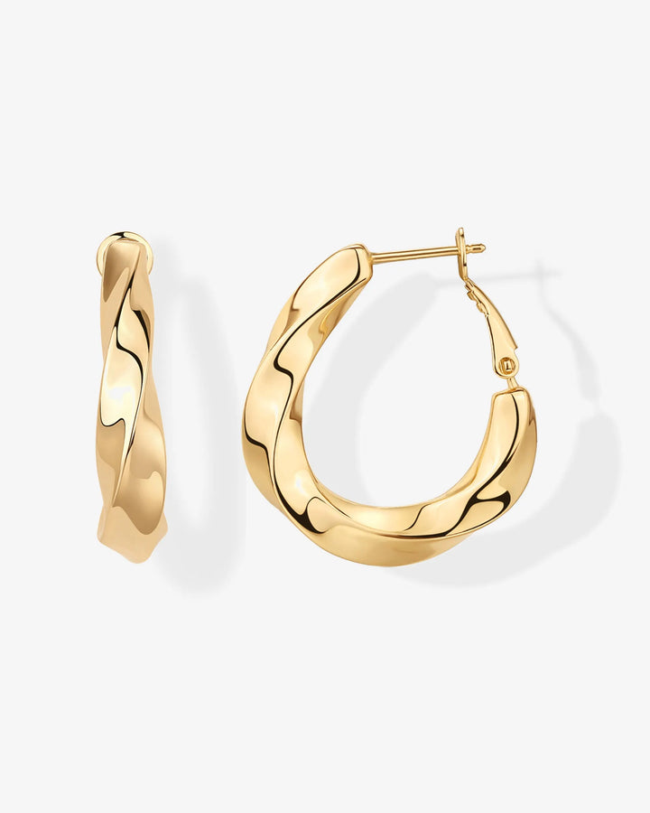 Twisted Chunky HuggiesEarrings