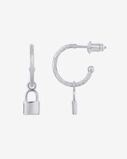 Lock HoopsEarrings – view 2