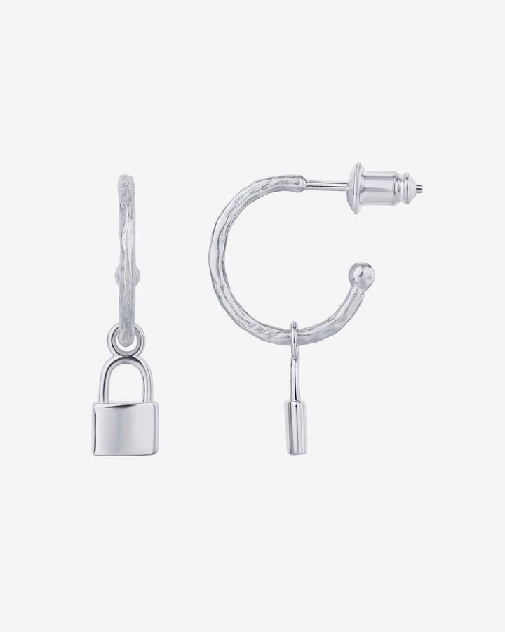 Lock HoopsEarrings – view 2