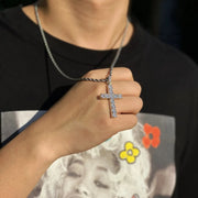 Cross necklace | White Gold – view 3