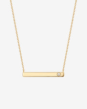 Horizontal Birthstone Bar Necklace – view 6