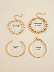 Elan Mercer Bracelet Set | White Gold – view 5