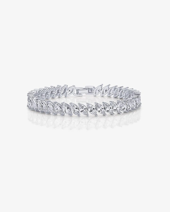 Marquise Cut Tennis Bracelet – view 2