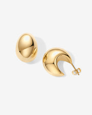Chunky Dome Hoop Earrings – view 6