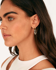 Cubic Zirconia Chain Earrings – view 5