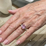 Pink Verve Ring | White Gold – view 2