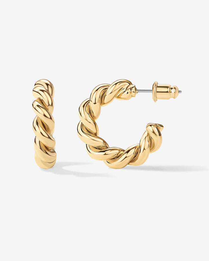 Vermeil Rope HoopsEarrings
