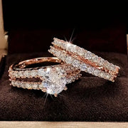 Eternal Radiance Ring Set | Gold – view 3