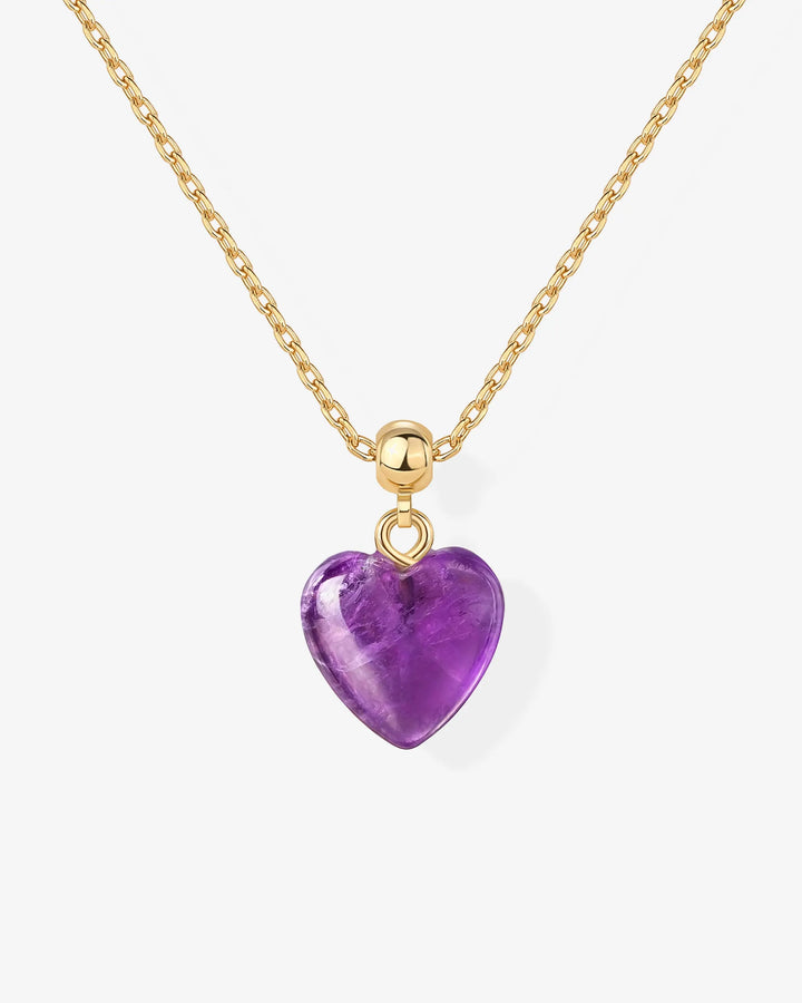 Gemstone Heart Necklace – view 2