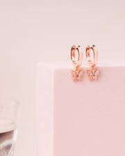Drop Butterfly HuggiesEarrings – view 12