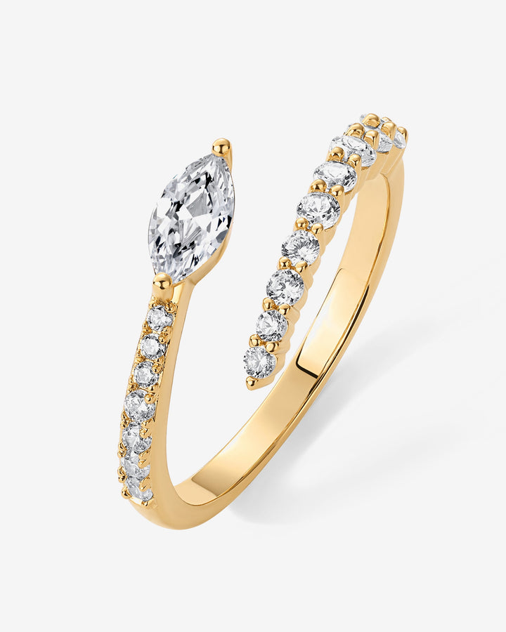 Marquise Crossover Ring – view 2