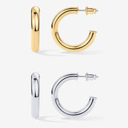 Round Chunky HoopsEarrings – view 6