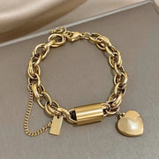 Heartened Chunky Bracelet | White Gold – view 2