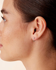 Moon Half Hoop HuggiesEarrings – view 15