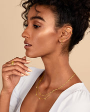 Tiny Moon Screw Back StudsEarrings – view 6