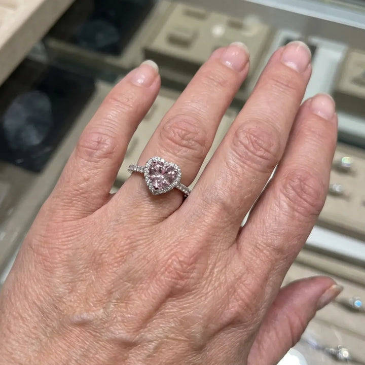 Rosekiss Heart Ring | White Gold – view 2