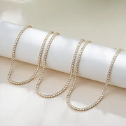 Tennis Necklace | Gold – view 7