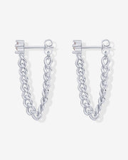 Cubic Zirconia Chained Earrings – view 7