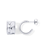 Waterproof Bold Textured Hoop Earrings – view 5