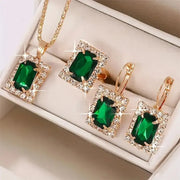 Sylvara Greenveil Jewelry Set | White Gold – view 3