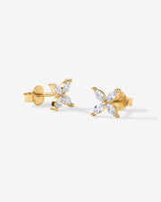 4 Stone Marquise Stud Earrings – view 4
