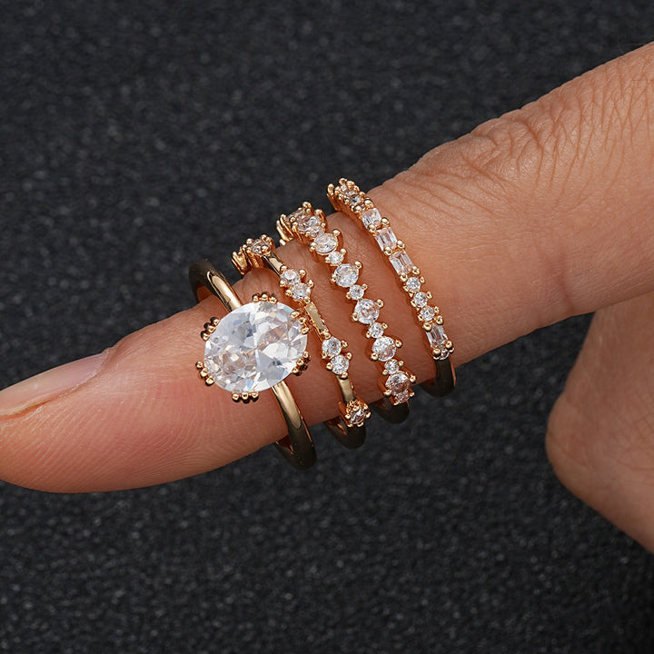 Solène Viremont Ring Set | Gold – view 2