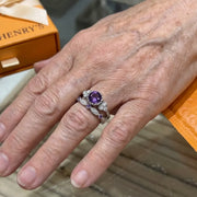 Violetis Crown Ring Set | White Gold – view 2