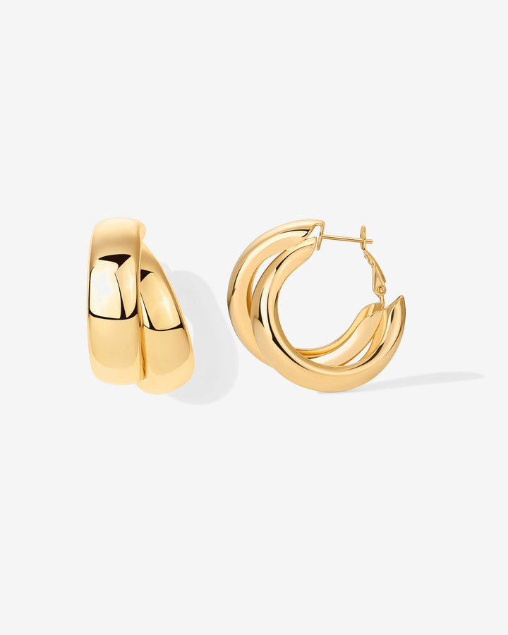 Chunky Double HoopsEarrings