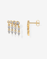 Cubic Zirconia Dangle CrawlerEarrings – view 2