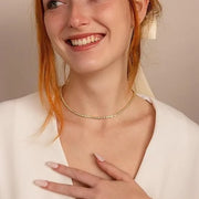 Tennis Necklace | Gold – view 3