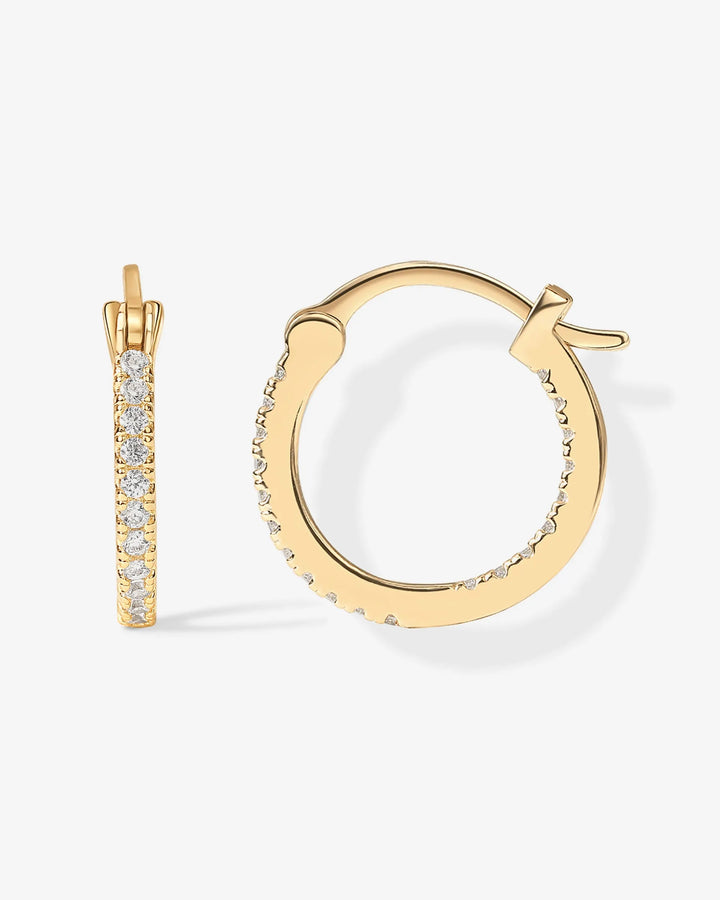 Vermeil Slim Inside-Out HoopsEarrings – view 2