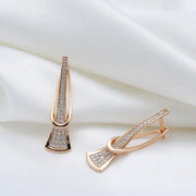 Radiant Layers Crystal Earrings | Gold – view 6