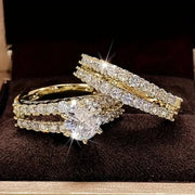 Eternal Radiance Ring Set | White Gold – view 2