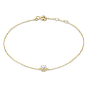 Cléa Stone Bracelet | White Gold – view 2