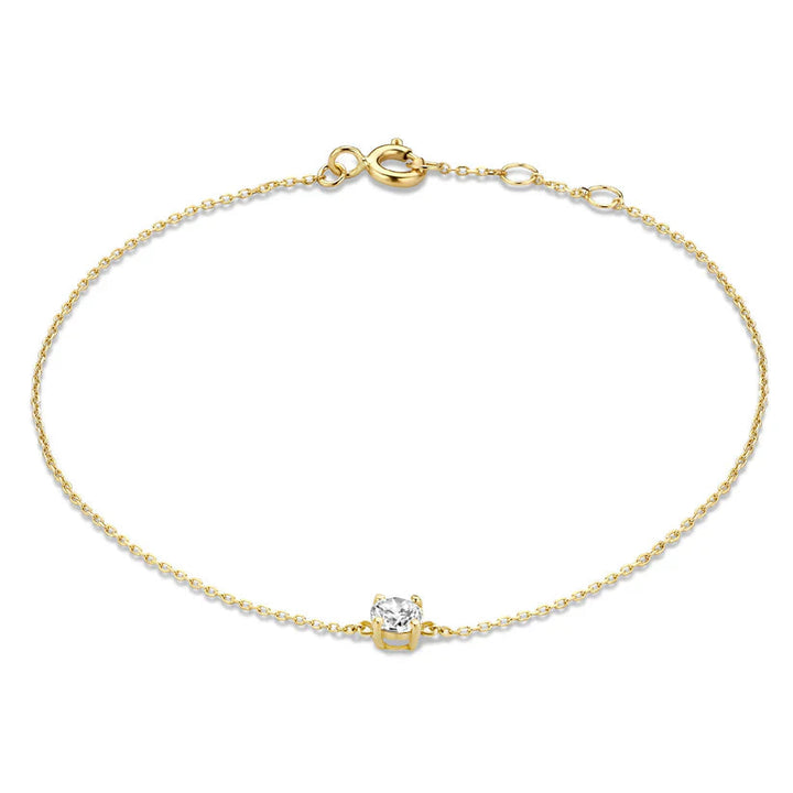 Cléa Stone Bracelet | White Gold – view 2