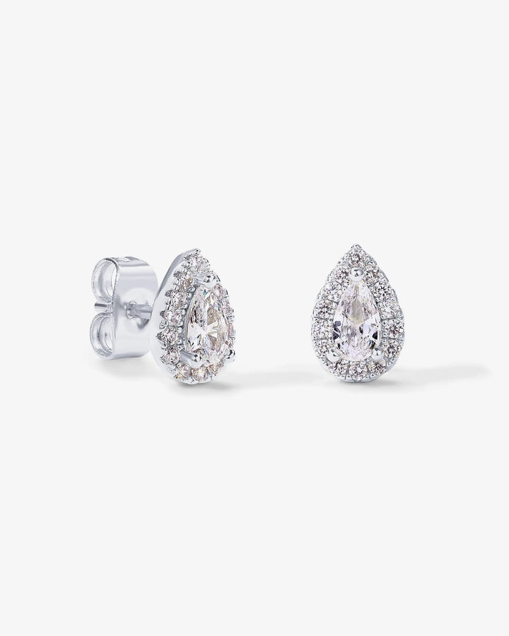 Pear Halo StudsEarrings – view 2