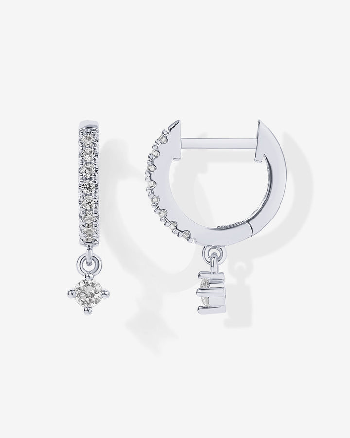 Round Drop HuggiesEarrings – view 2