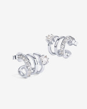 Triple Hoop HuggiesEarrings – view 6