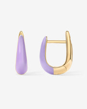 Sienna Enamel HuggiesEarrings – view 3