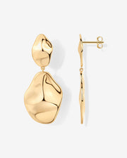 Hammered Teardrop Drop DangleEarrings