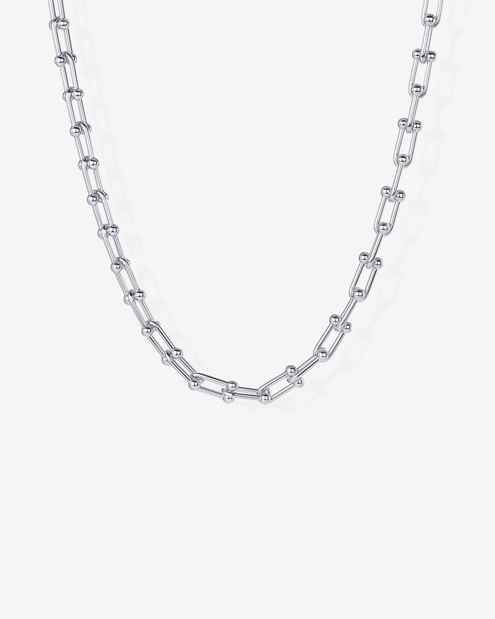 Chunky Barbell Links Chain Necklace – view 2