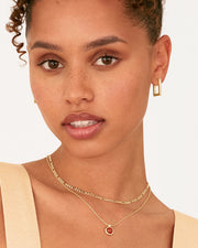 Geometric Rectangle HoopEarrings – view 6