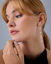 Multi Pearl Drop Earrings – view 3