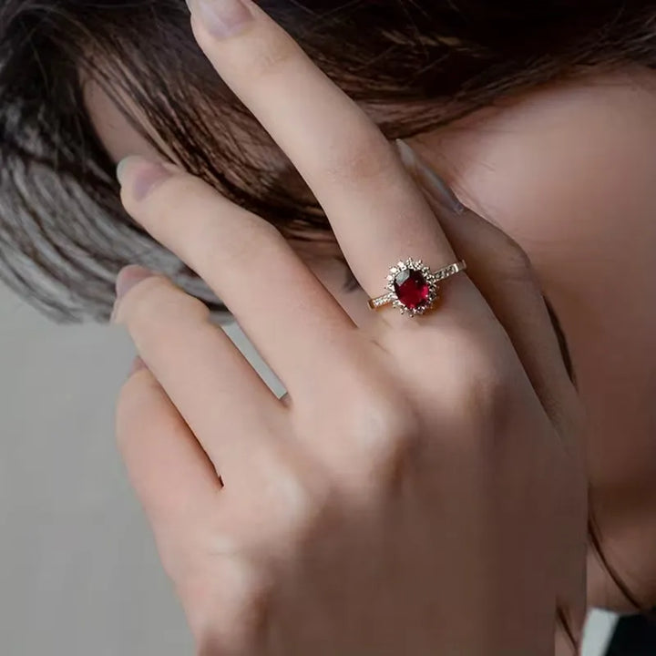 Empress Red Ring | Gold – view 2