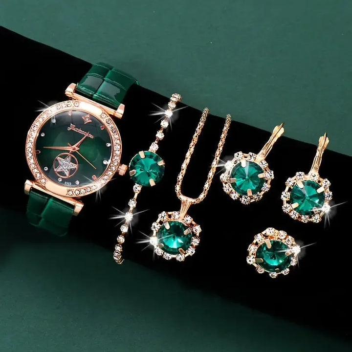 Verdantra Timecourt Jewelry Set | Gold – view 2
